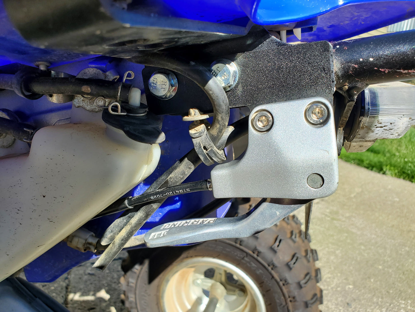 YFZ450 / YFZ450R Parking Brake Relocation Bracket